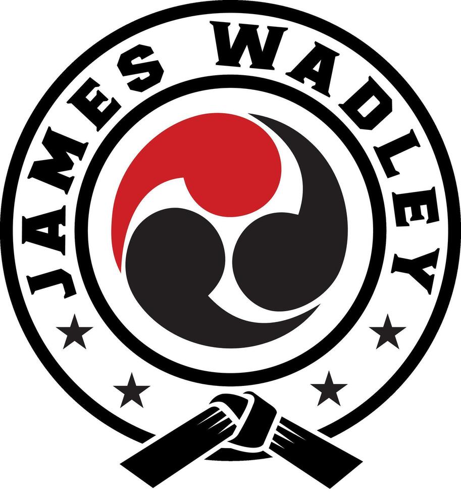 James Wadley Brazillian Jiu Jitsu Logo Design vector