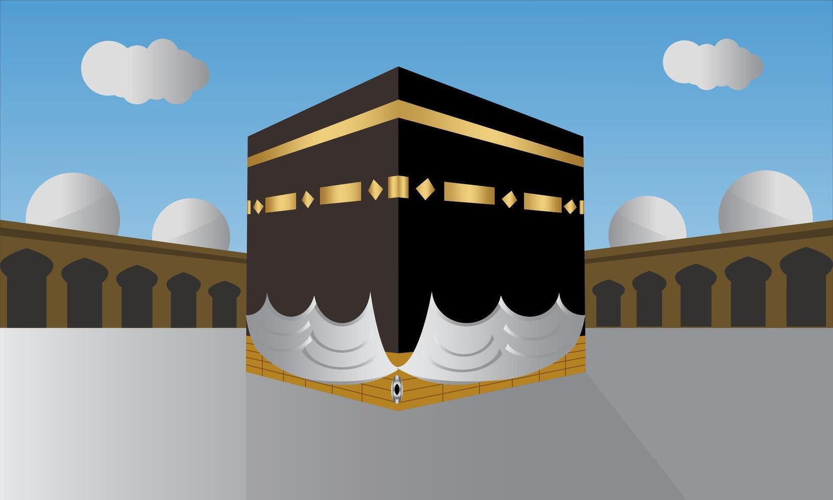 Makkah Al Mukarama Blue Sky vector