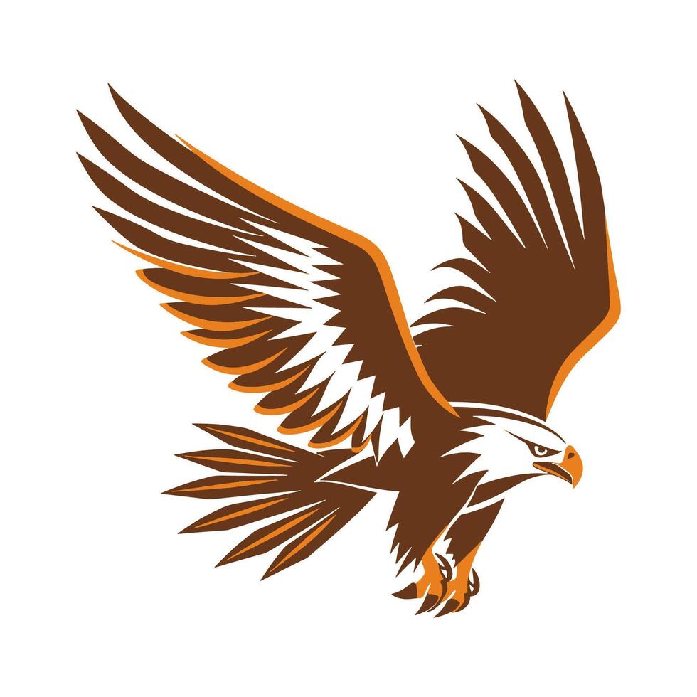 Eagle with Majestic Wings vector
