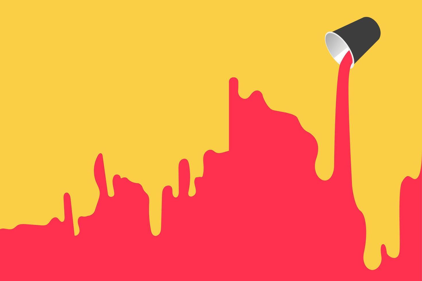 Spilled Coffee from paper cup vector