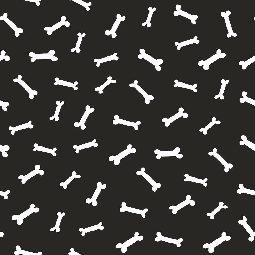 Bones for dogs simple seamless pattern. vector