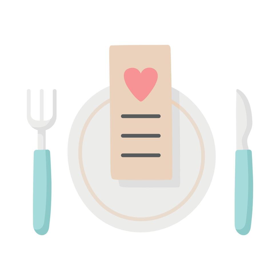 Wedding banquet in cute style vector