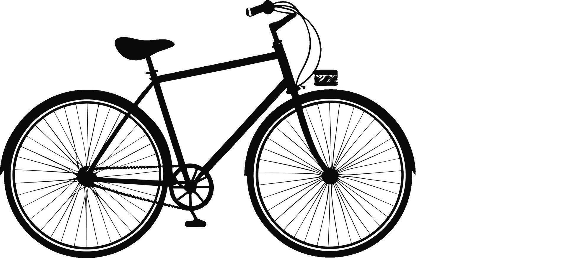 vintage style bike vector