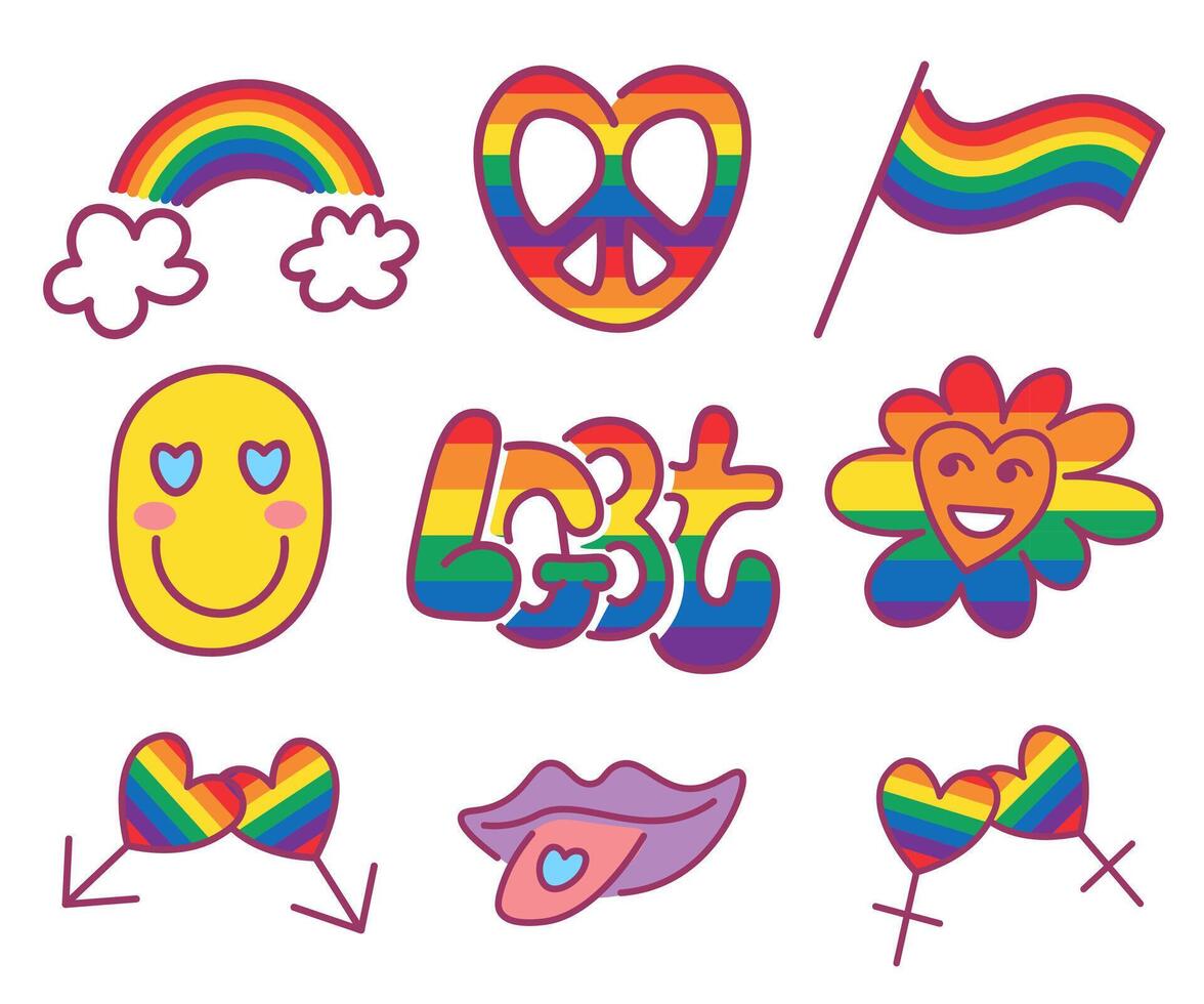 homosexuality pride collection vector