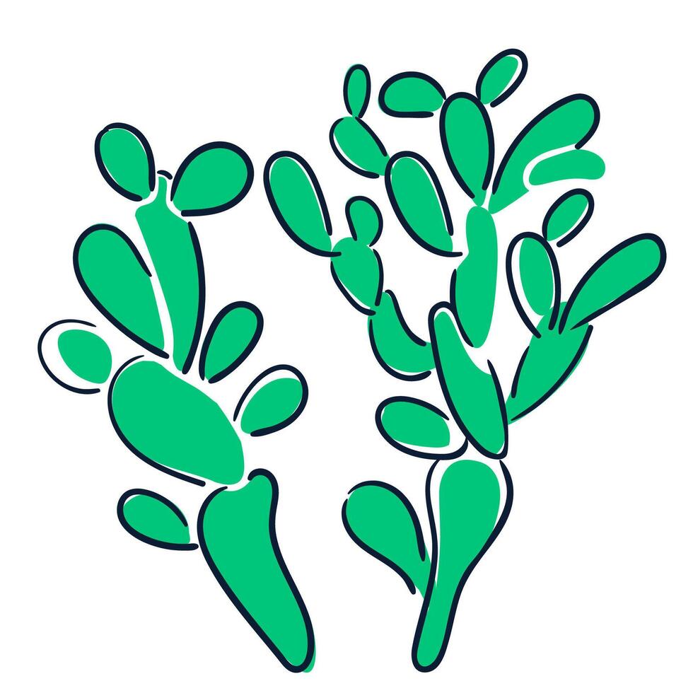 plants flat illustration vector