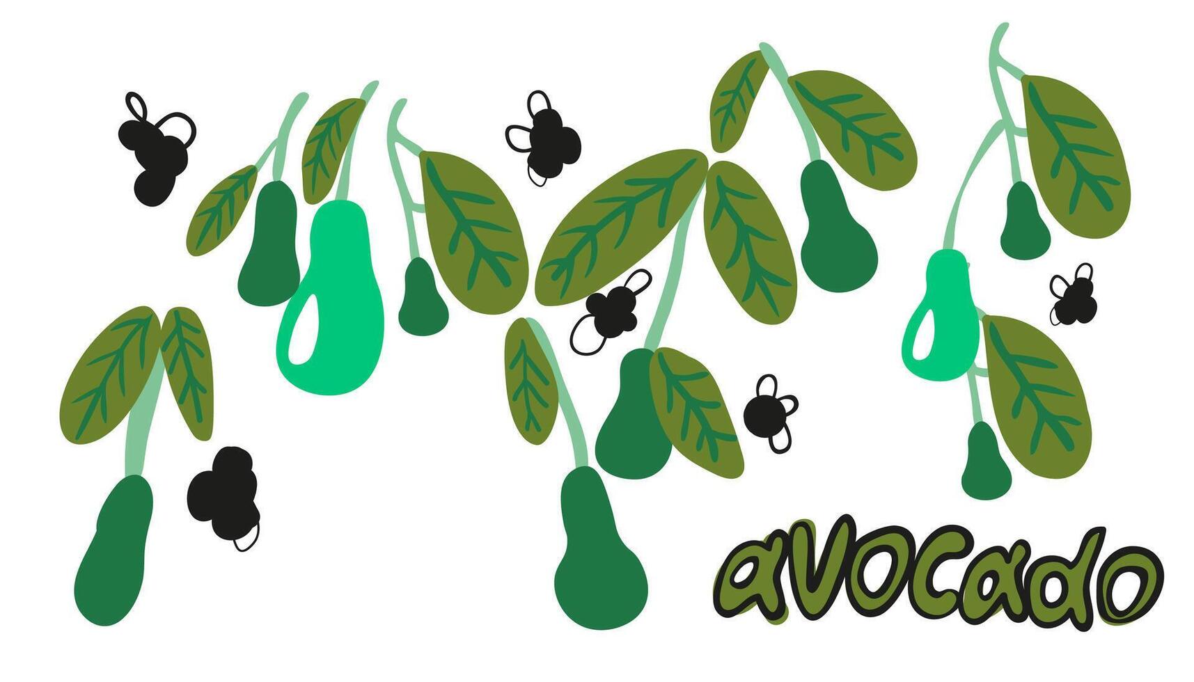 plants flat illustration vector