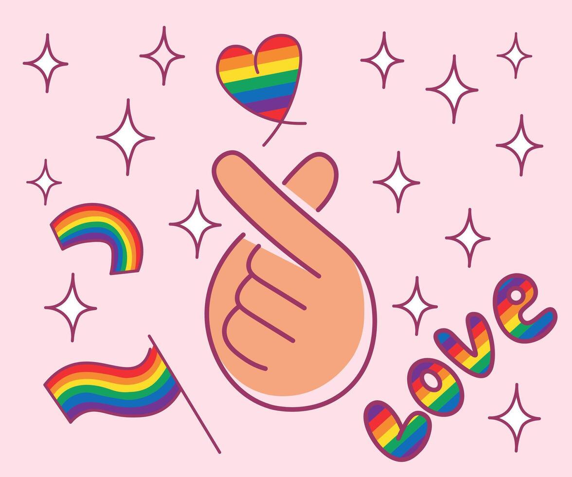 pride flag poster vector