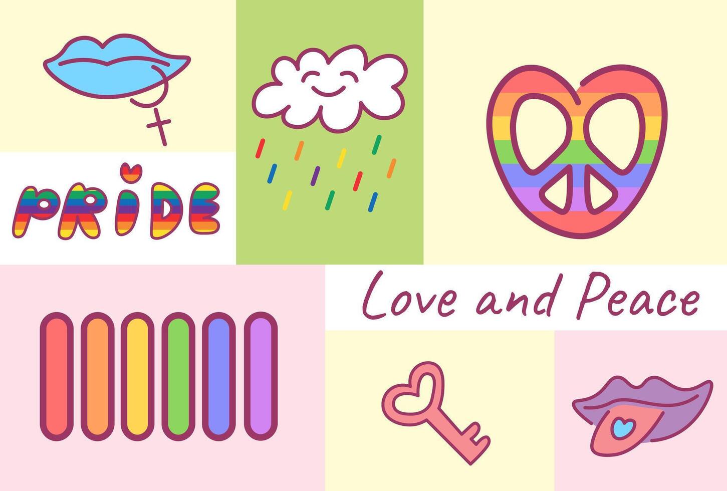 homosexuality pride collection vector