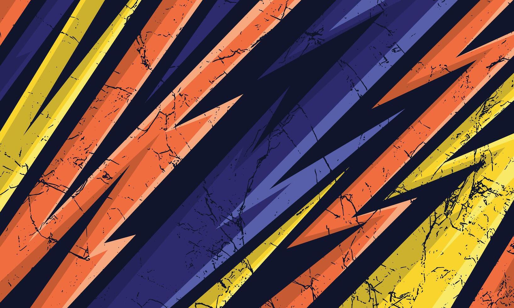 Abstract geometric background racing style car wrap sticker design vector