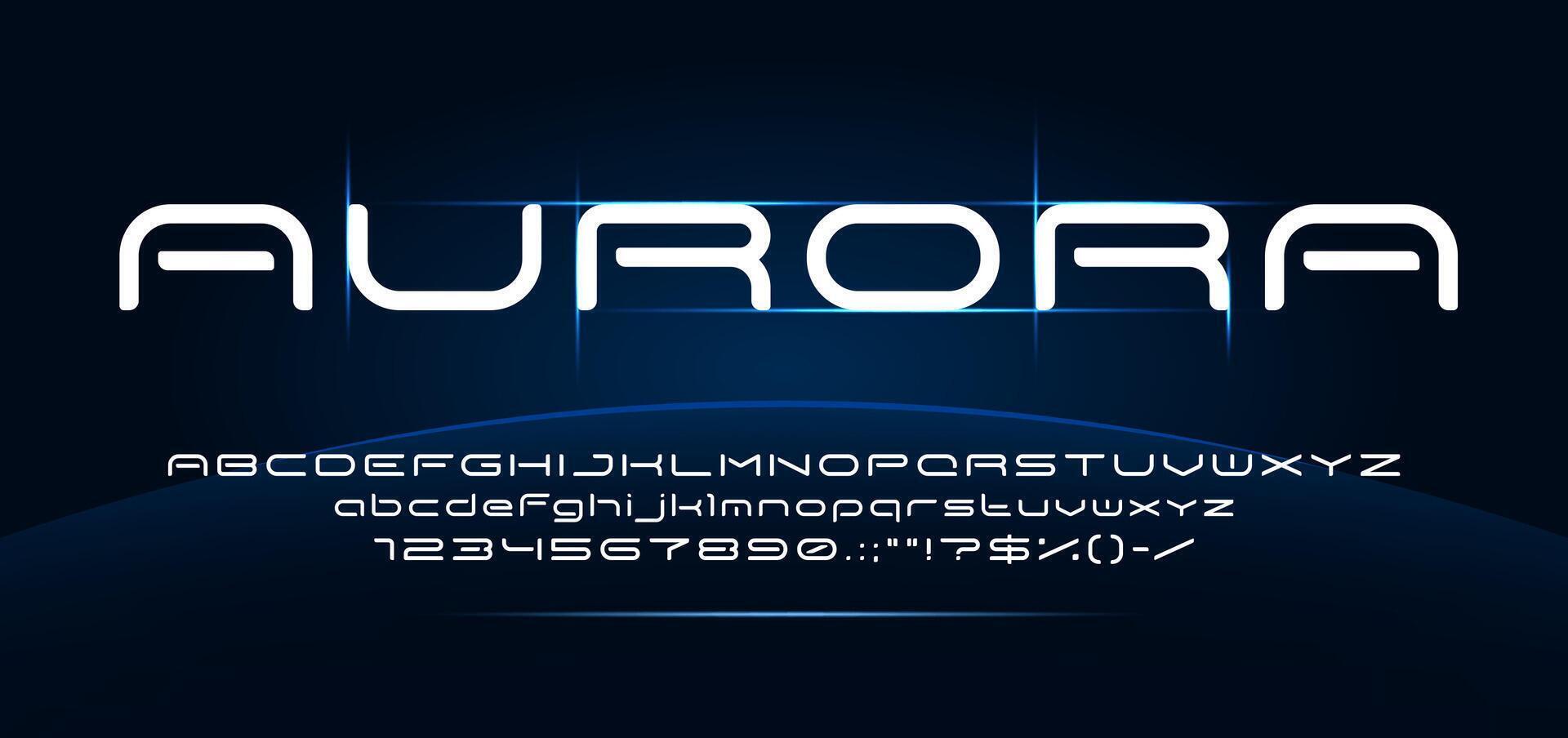 Space font, futuristic galaxy typeface or alphabet vector