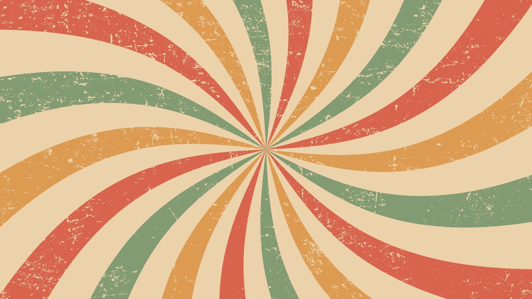 Vintage burst, circus retro carnival sunlight rays vector