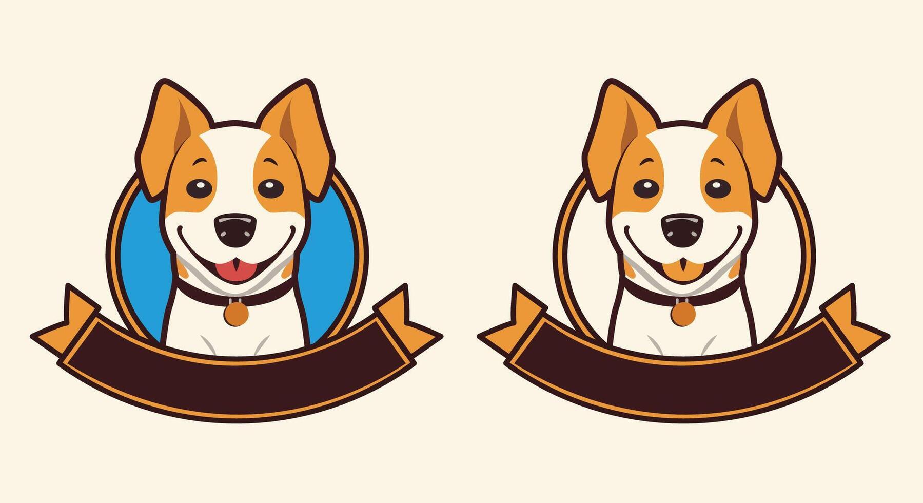 logo with a dog for your business. You can edit and change colours. vector