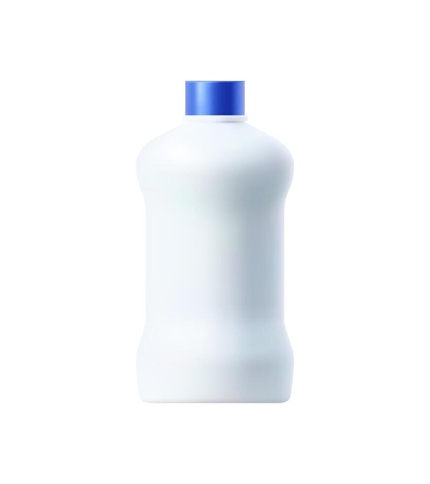 Detergent and clean product plastic bottle mockup vector