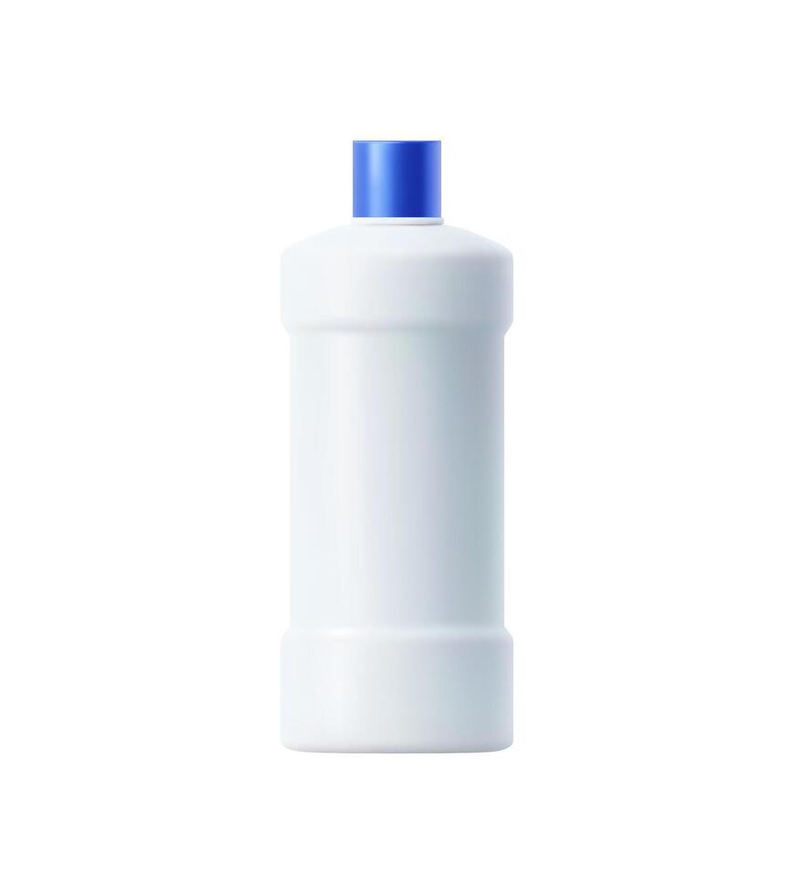Plastic detergent bottle for efficient cleaning vector