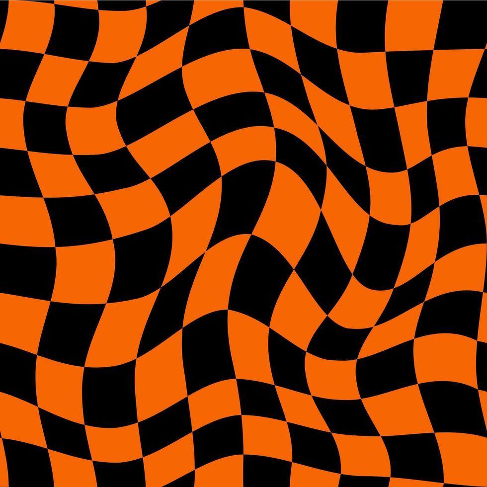 Halloween optical psychedelic pattern, background vector