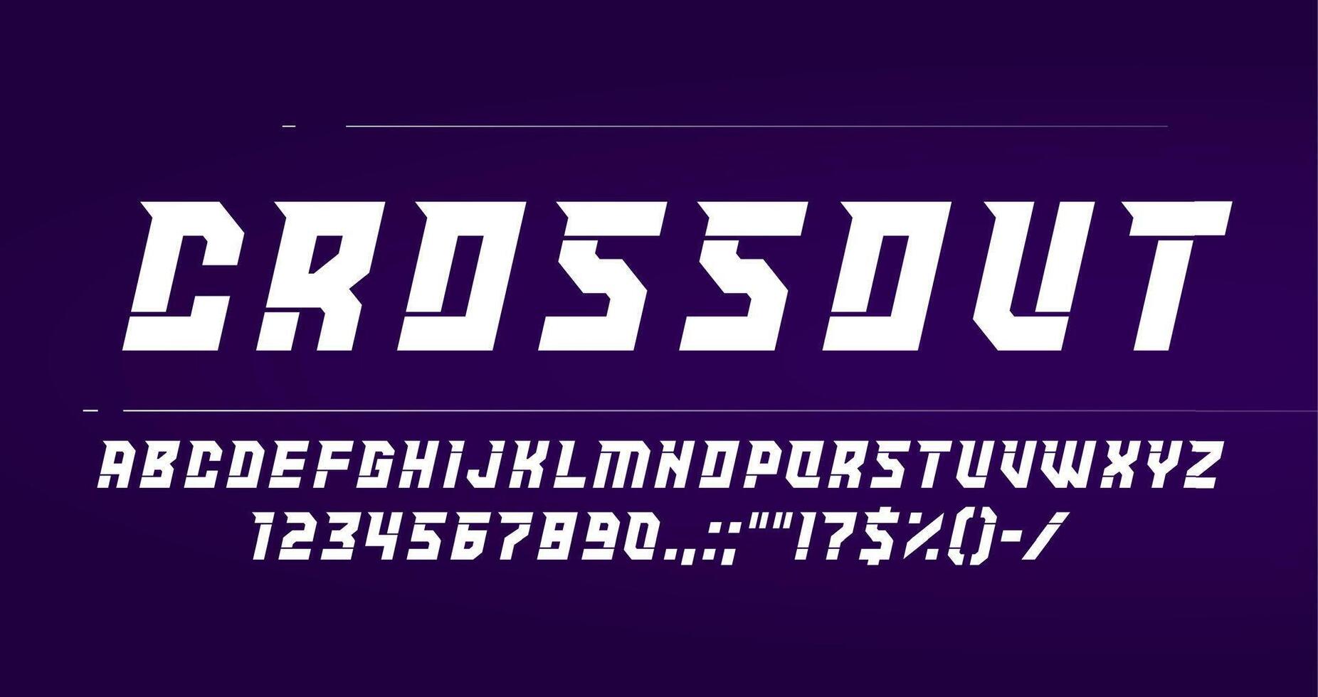 Sport game font, sporty type, alphabet typeface vector