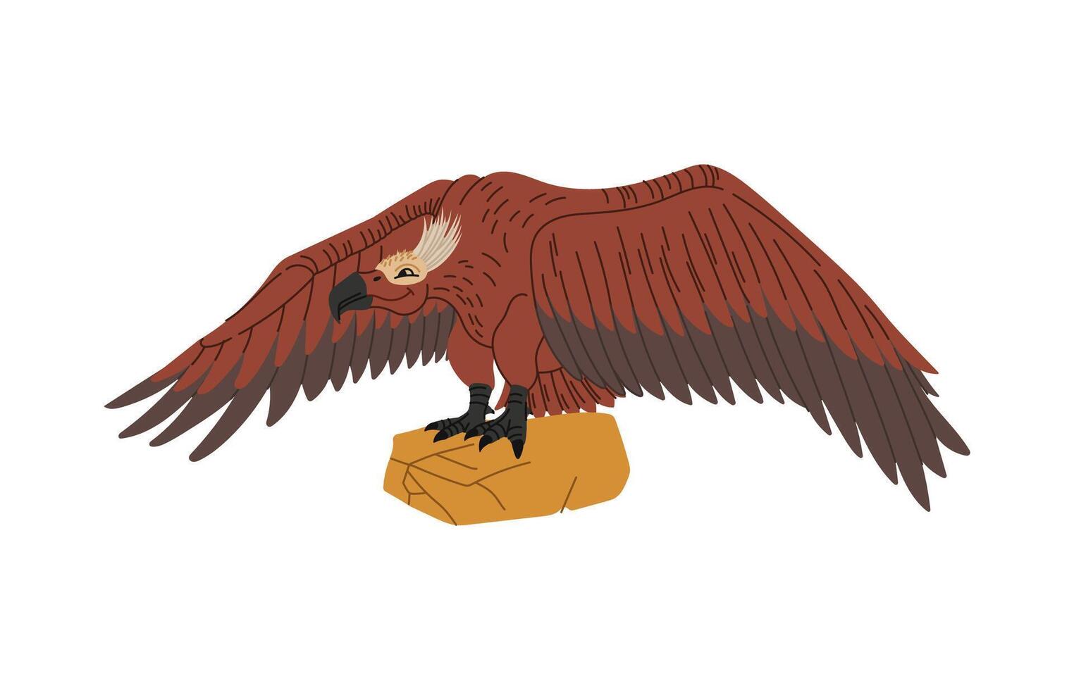 Vulture or pteranodon dinosaur character vector