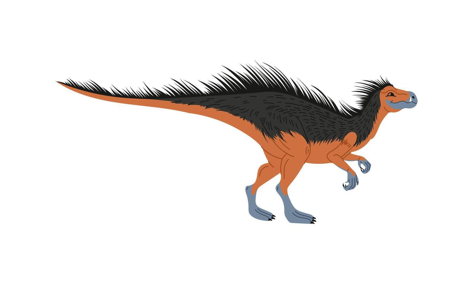 Dinosaur character from Jurassic period vector
