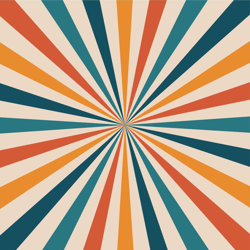 Circus and carnival retro rays background vector