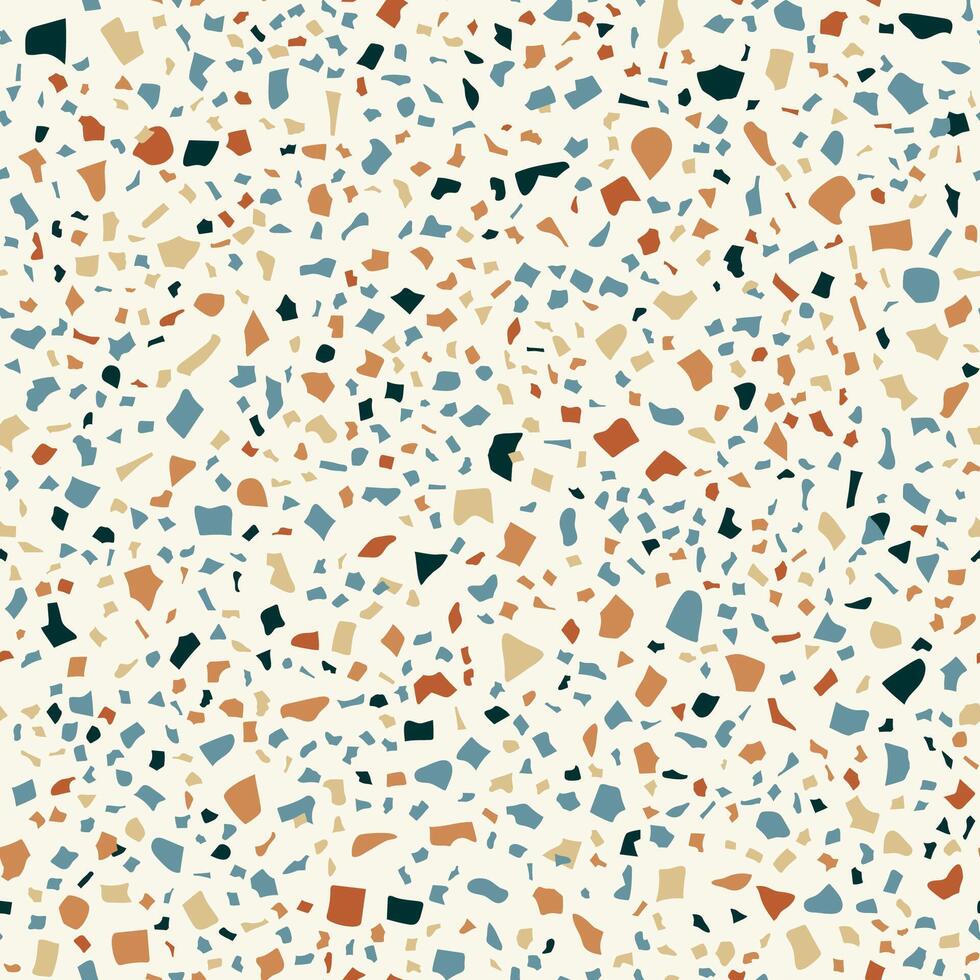 Terrazzo mosaic tile pattern, terazo floor texture vector