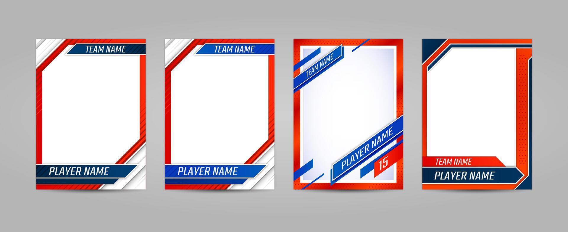 Sport trading card template, isolated cards 46915997 Vector Art at Vecteezy Sport trading card template, isolated cards 46915997 Vector Art at Vecteezy
