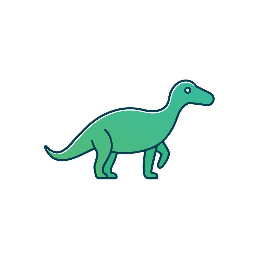 Archaeotherium dinosaur looks icon illustration vector