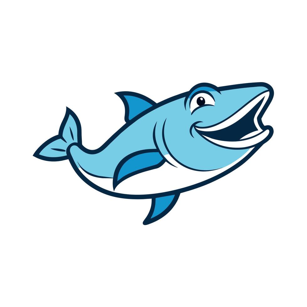 Arctic Cod fish laughs icon illustration vector