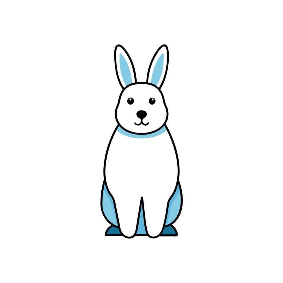 Arctic Hare goes icon illustration vector