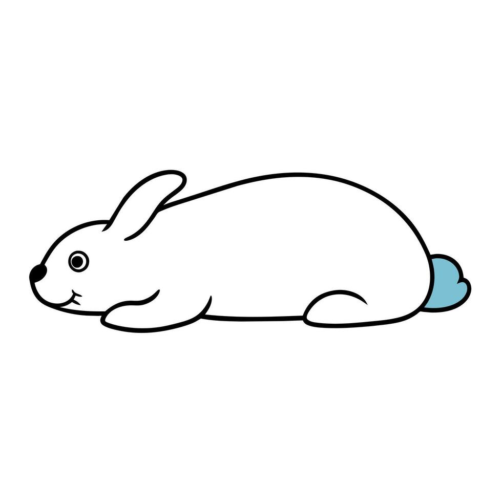 Arctic Hare lies icon illustration vector