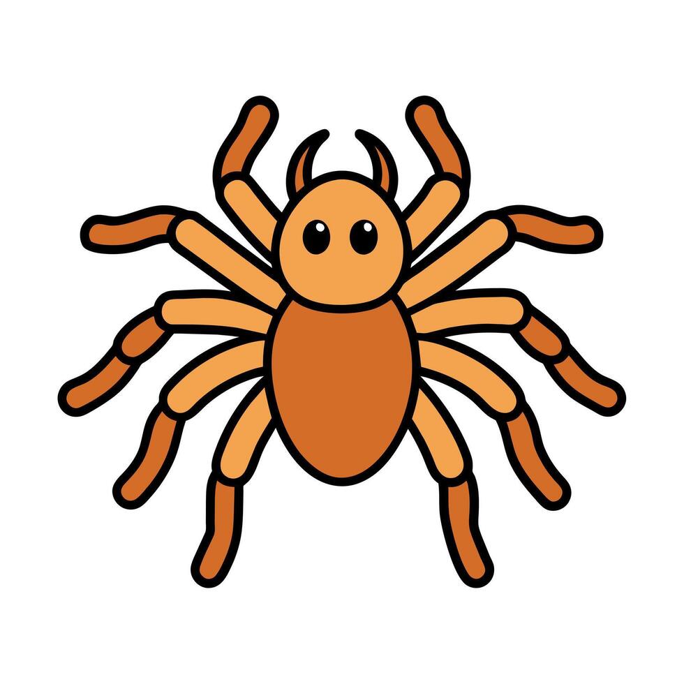 Arizona Blonde Tarantula learns icon illustration vector