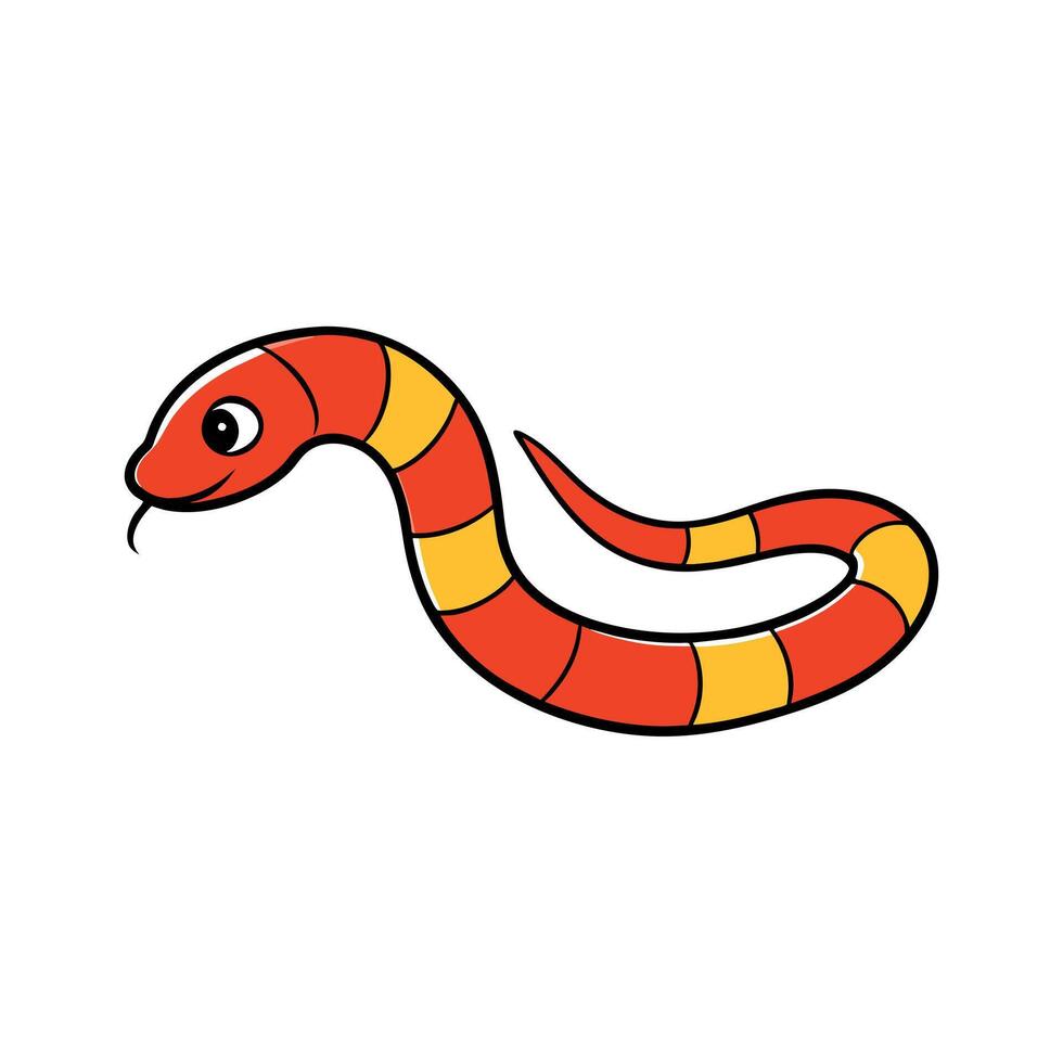 Arizona Coral Snake stay icon illustration vector