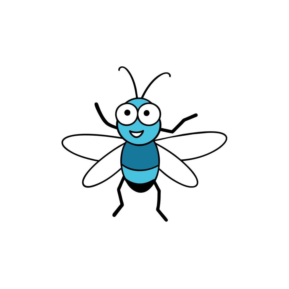 Ascalaphidae bug speaks icon illustration vector