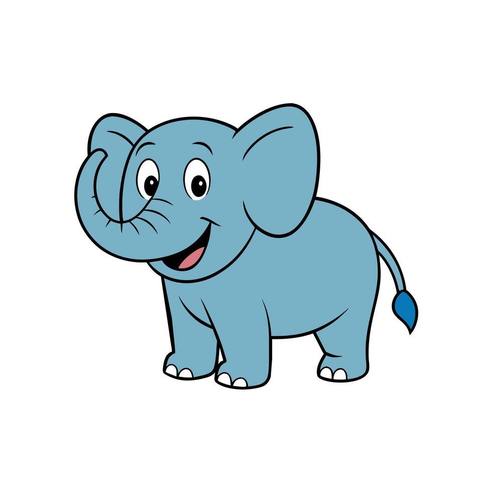 Asian Elephant flies icon illustration vector