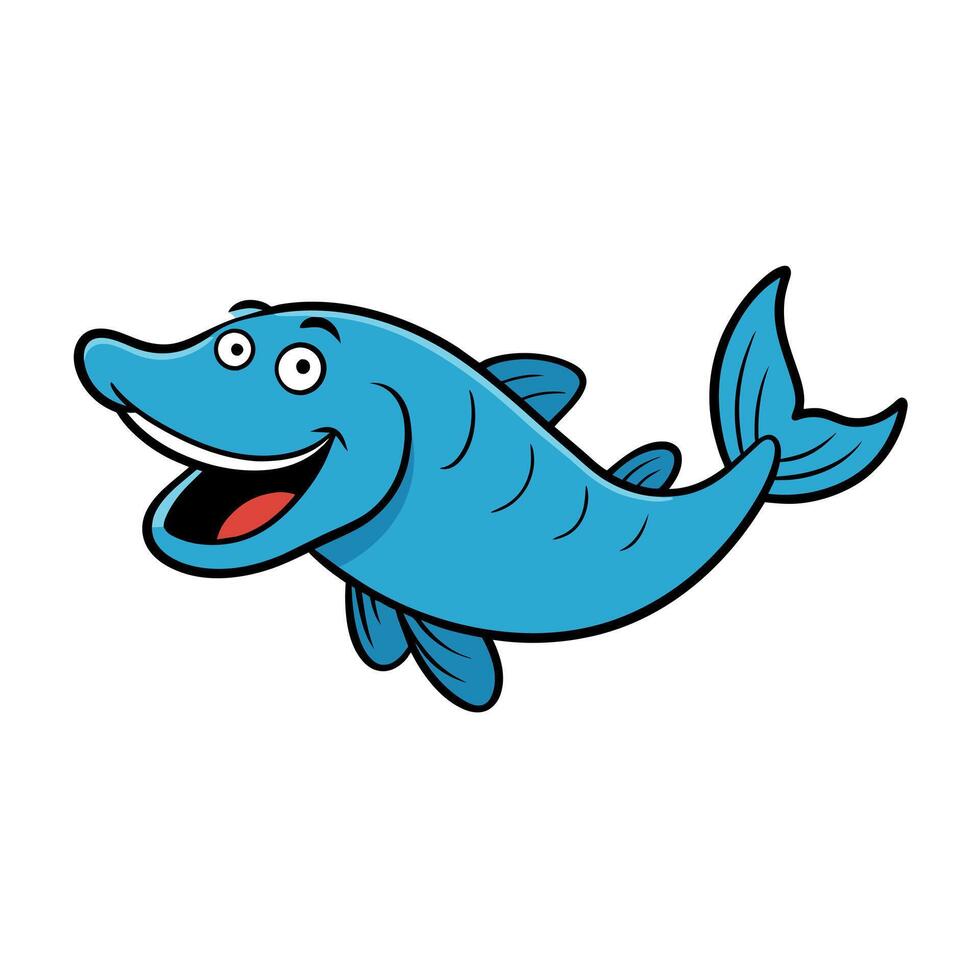 Atlantic Cod fish reading icon illustration vector