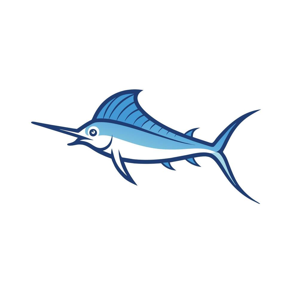 Atlantic Sailfish fish knocks icon illustration vector