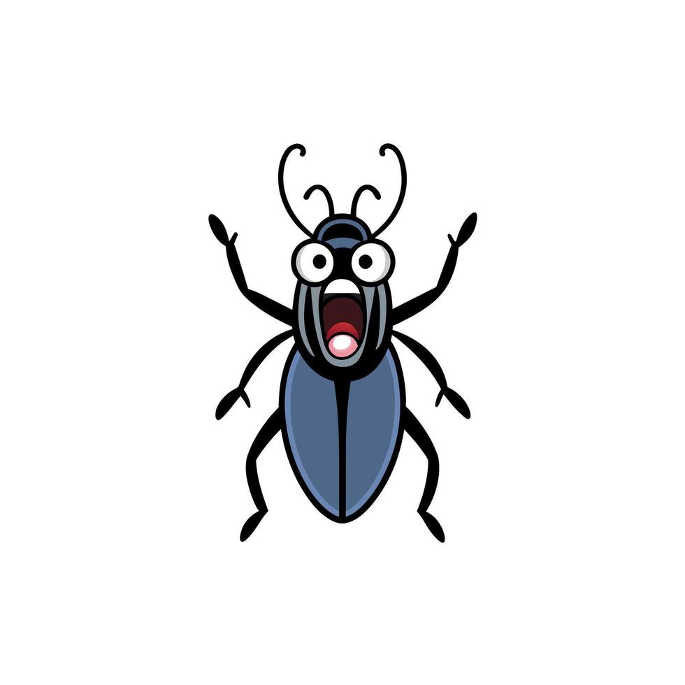 Atlas Beetle bug sleeps icon illustration vector