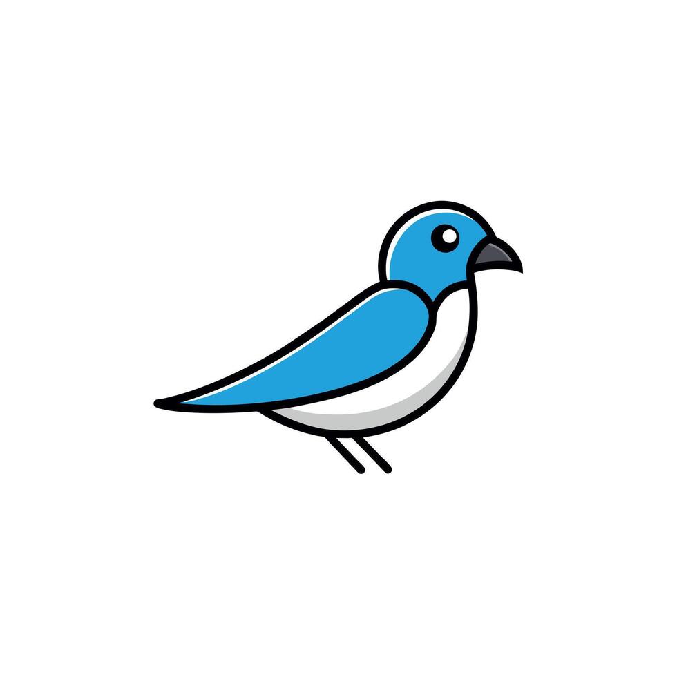 Australian Swiftlet bird learns icon illustration vector