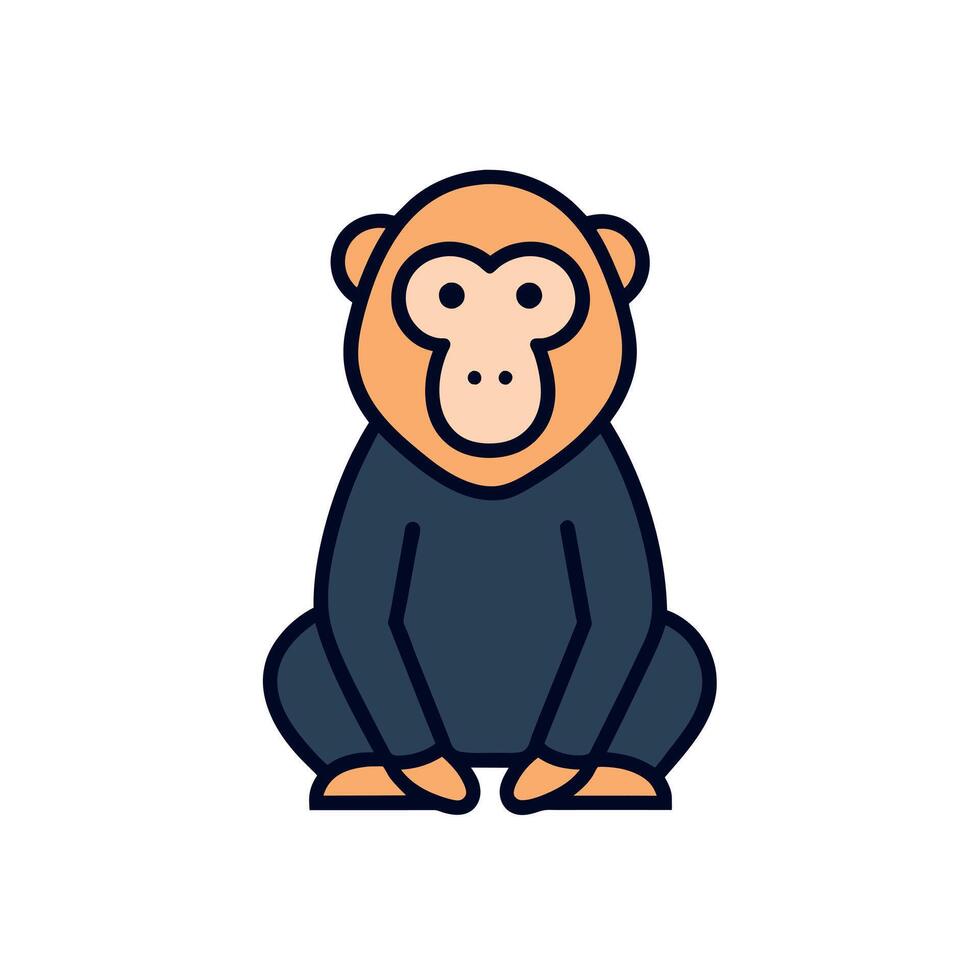 Baboon Crab speaks icon illustration vector