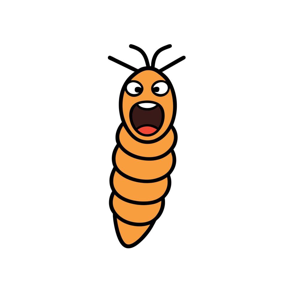 Bagworm Moth screams icon illustration vector