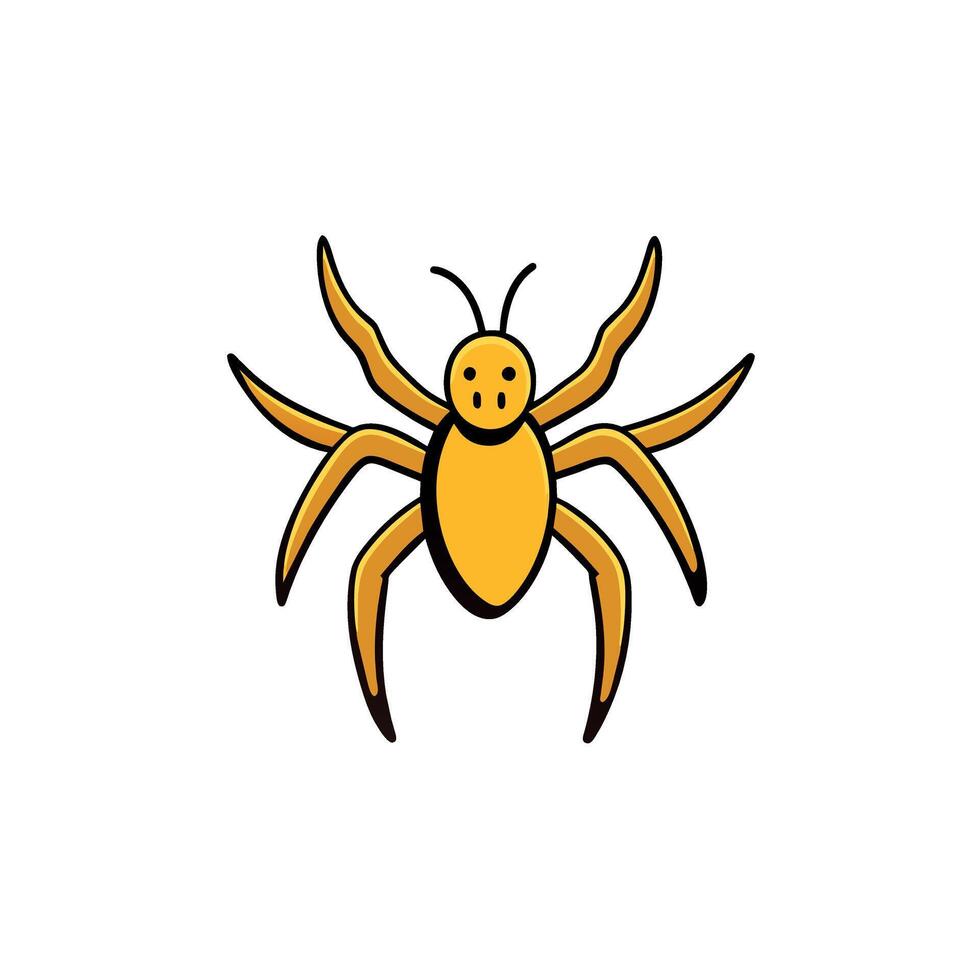 Banana Spider flies icon illustration vector