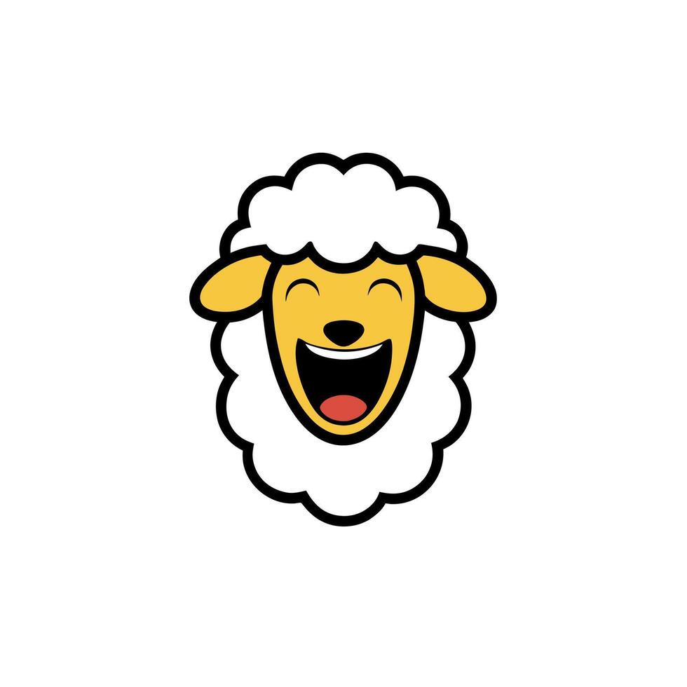 Barbados Sheep laughs icon illustration vector