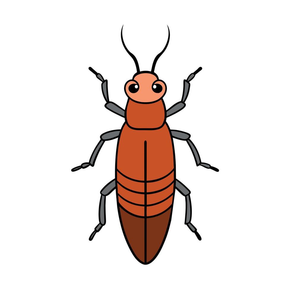 Bark Beetle bug goes icon illustration vector