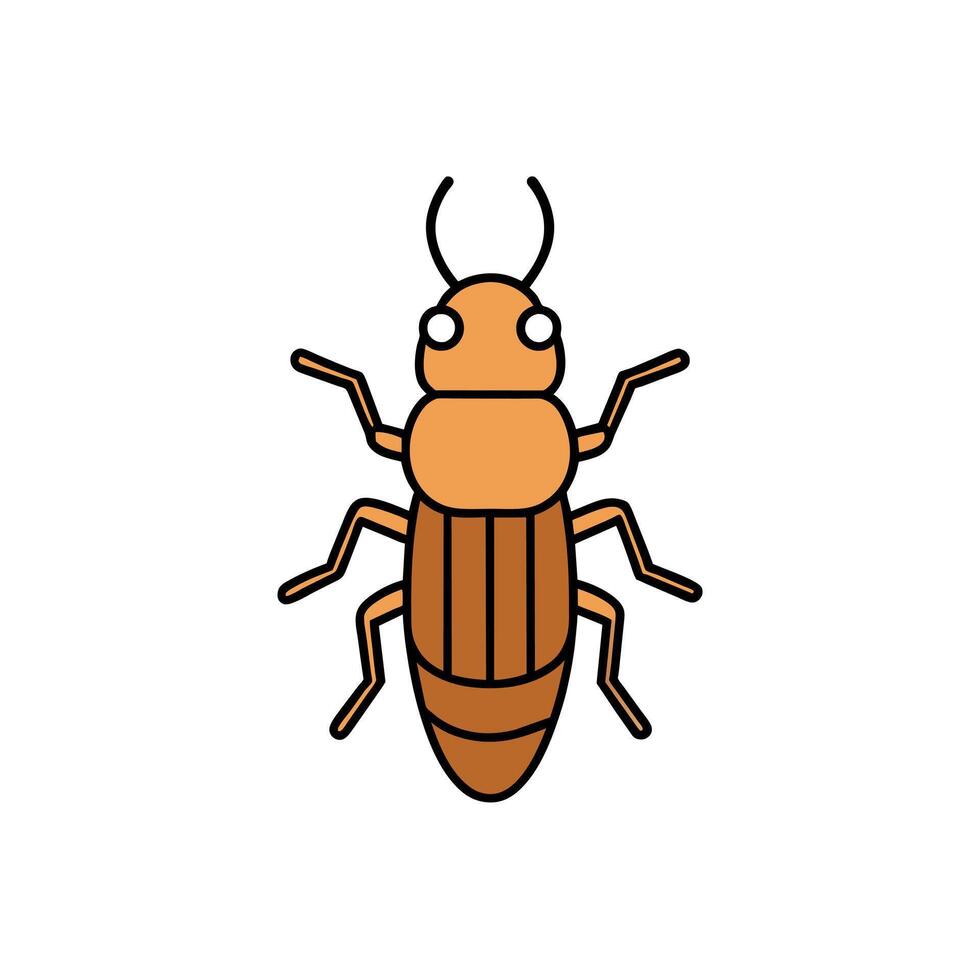 Bark Beetle bug looks icon illustration vector