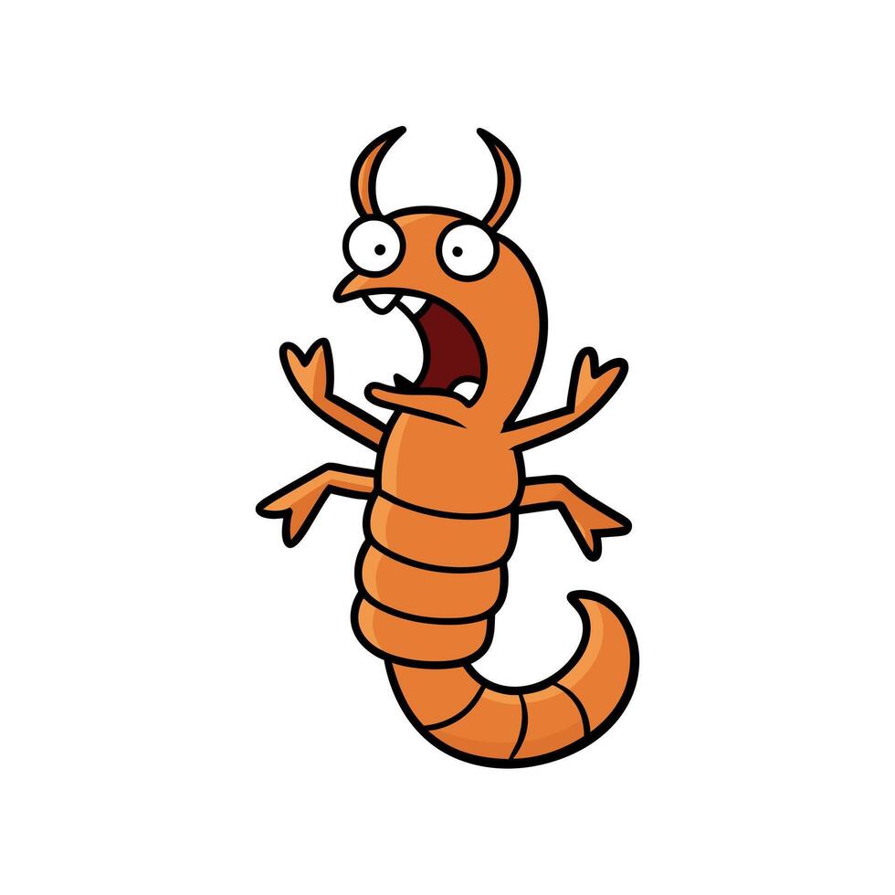 Bark Scorpion screams icon illustration vector