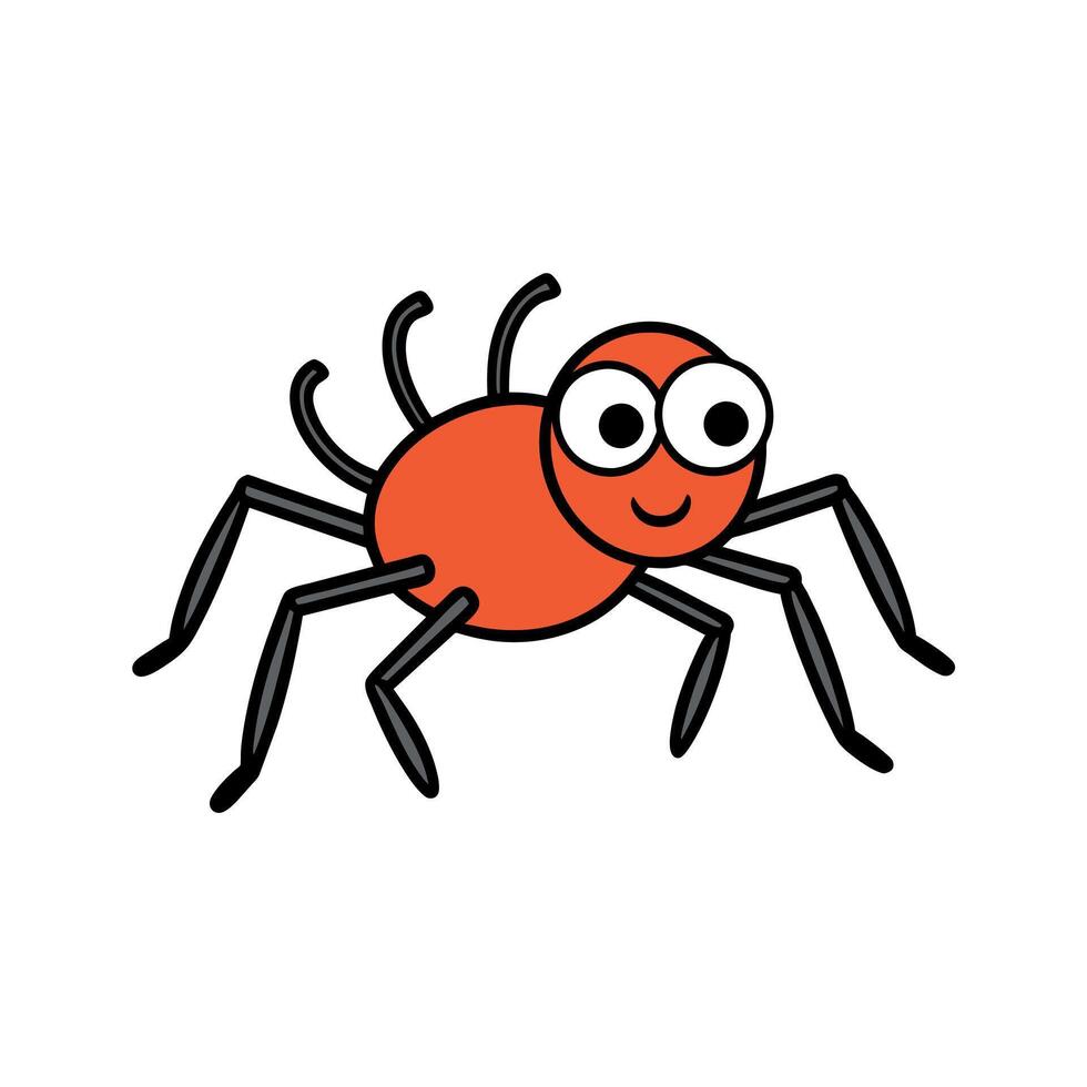 Barn Spider walks icon illustration vector