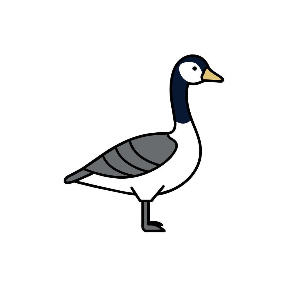 Barnevelder chicken swims icon illustration vector