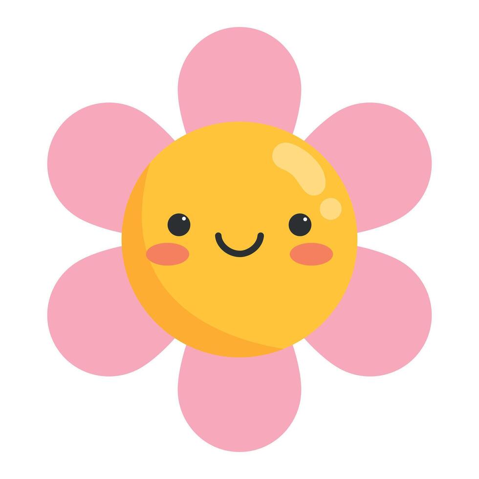 ❁ Daisy ❁ページ Oh, Daisy! Peach, off-white, purple and green Framed Canvas