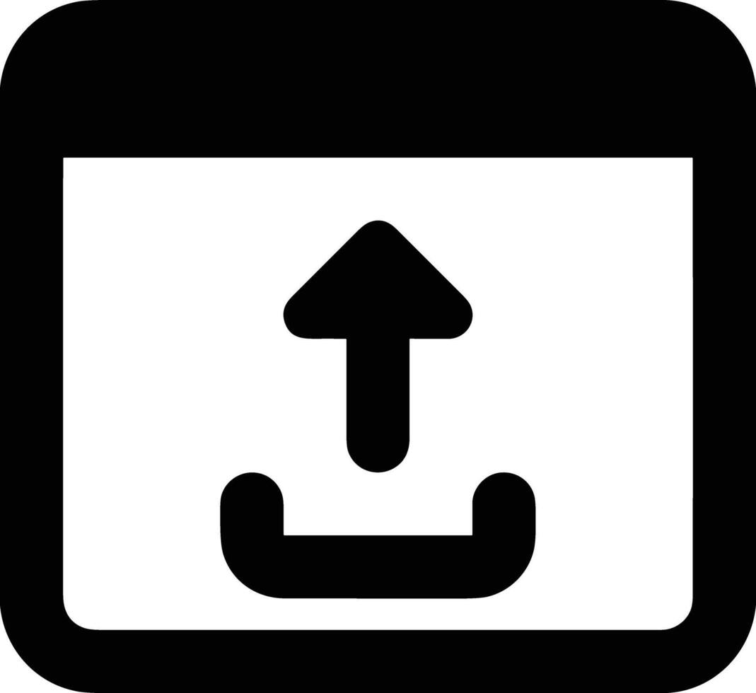 Upload icon symbol image vector