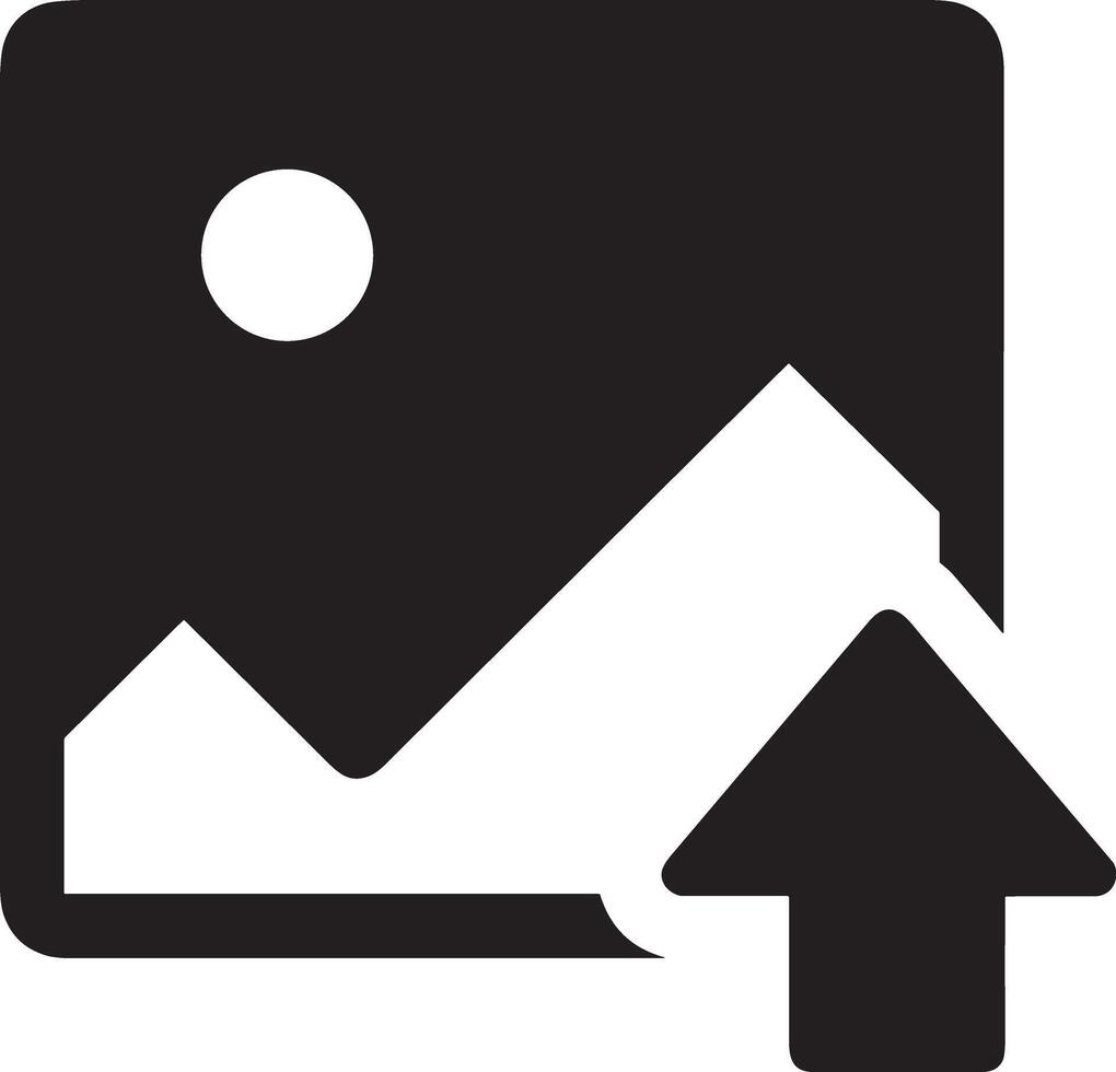Upload icon symbol image vector