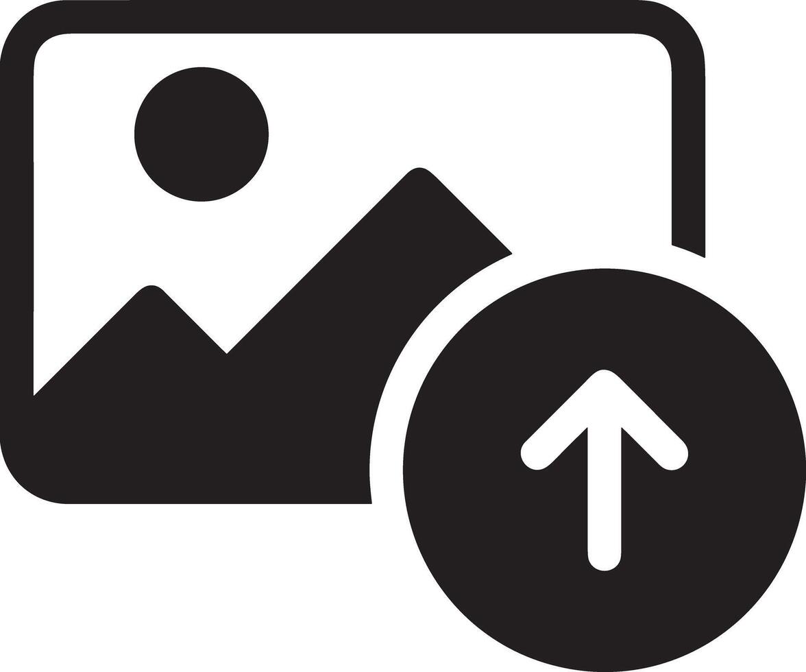 Upload icon symbol image vector